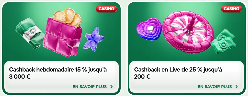 Casinolo FR cashbacks