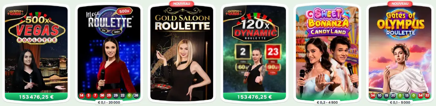 Casinolo FR Live casino